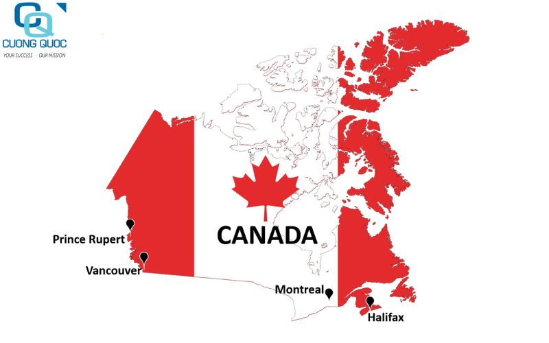 Danh sách các cảng Mỹ - Canada